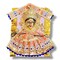 Varalaxmi Goddess Face Set Devi Mata Mukhota Mahalaxmi Face Velvet Idol Gotta with Embroidery Dress Jewelry for Vara Lakshmi Vratam Navaratri Margashirsha Vratha Pooja Temple